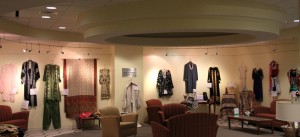 Fashions from around the world are on display at the IU Southeast Library as part of the Global Garments Galore exhibit.