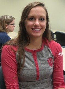 Kira Jamros, junior clinical lab science major, hopes to pursue a degree from IUPUI after graduation from IU Southeast. 