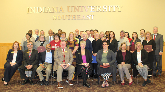 56 faculty and staff employees are recognized for their work totalling 1,015 years.