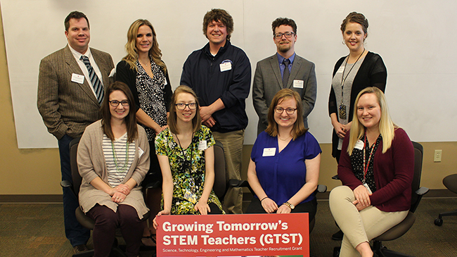 Candidates in the new Growing Tomorrow's STEM Teachers program.