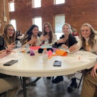 Students part of Leadership Southern Indiana NEXGEN collaborate on a project