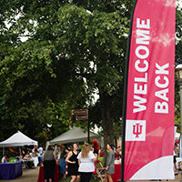 Students enjoy Week of Welcome activities at McCullough Plaza