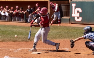 Former IU Southeast baseball player Marco Romero bats during a game for the Grenadiers.